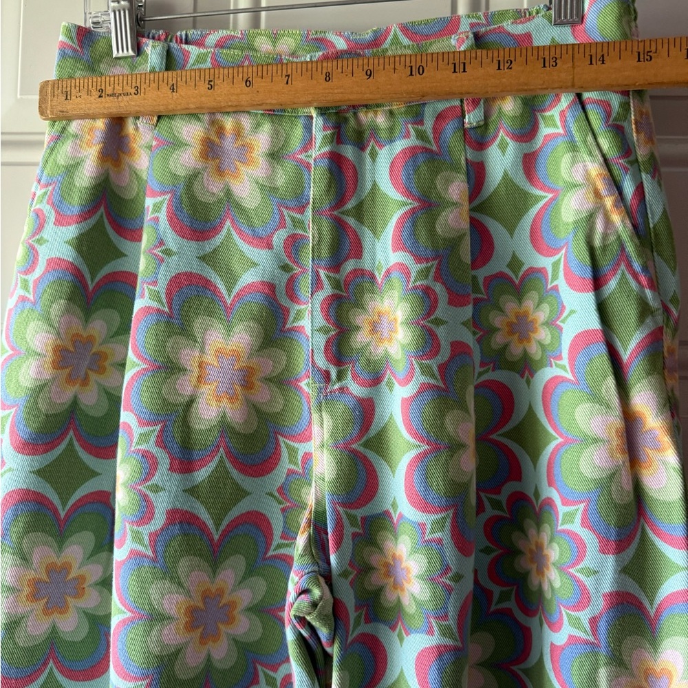Lucy & Yak Cole Wide Leg Floral Print Pants 30 - Picture 8 of 13
